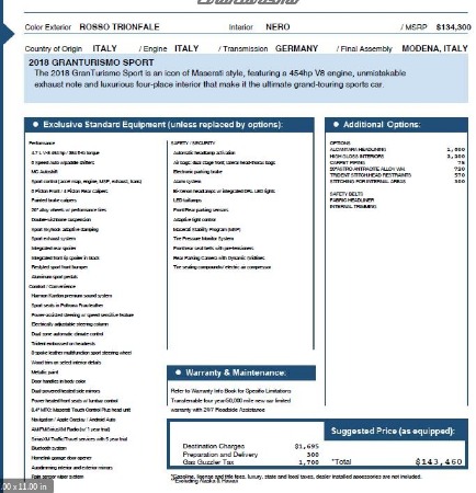 New 2018 Maserati GranTurismo Sport for sale Sold at McLaren Greenwich in Greenwich CT 06830 2