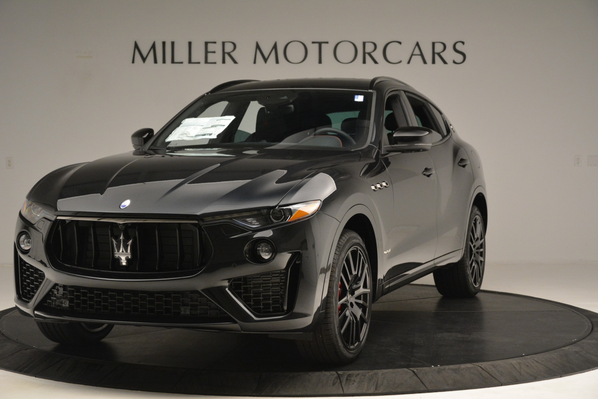 New 2019 Maserati Levante SQ4 GranSport Nerissimo for sale Sold at McLaren Greenwich in Greenwich CT 06830 1