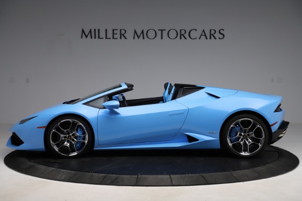 Used 2016 Lamborghini Huracan LP 610-4 Spyder for sale Sold at McLaren Greenwich in Greenwich CT 06830 3