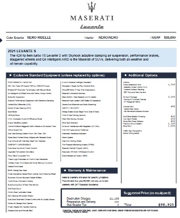 New 2021 Maserati Levante S Q4 for sale Sold at McLaren Greenwich in Greenwich CT 06830 2