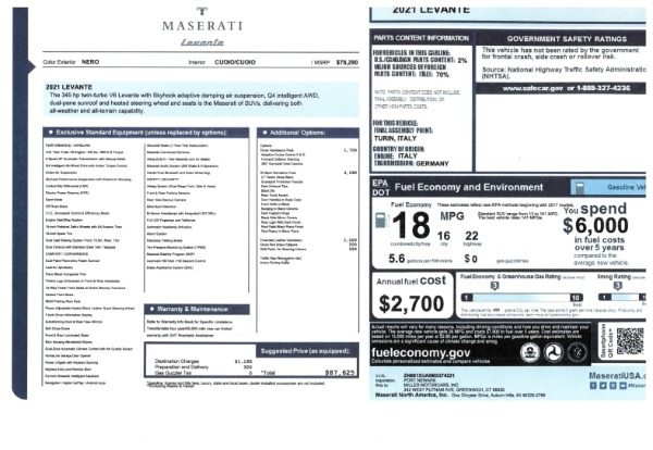 New 2021 Maserati Levante for sale Sold at McLaren Greenwich in Greenwich CT 06830 2