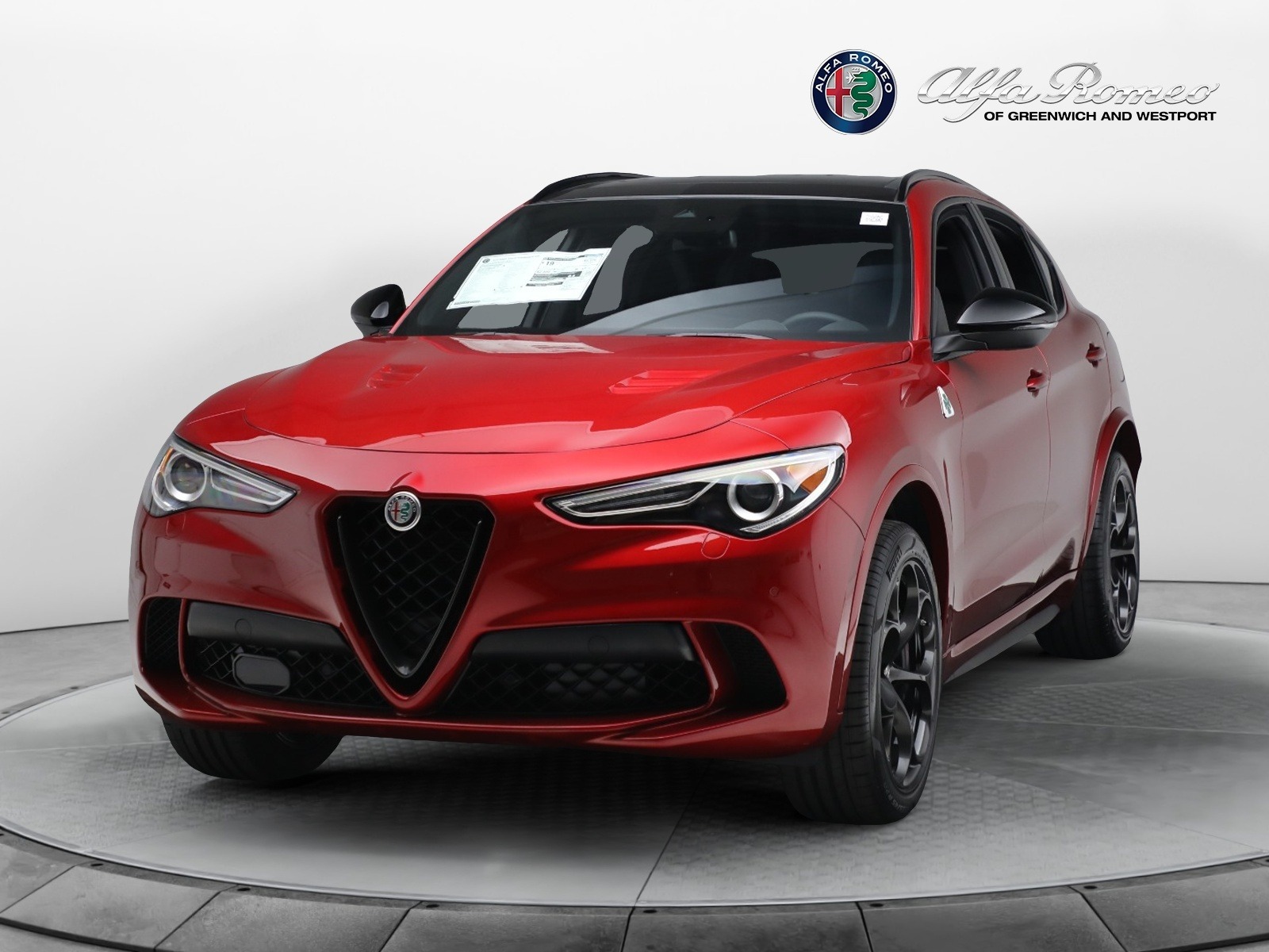 New 2023 Alfa Romeo Stelvio Quadrifoglio for sale $91,385 at McLaren Greenwich in Greenwich CT 06830 1