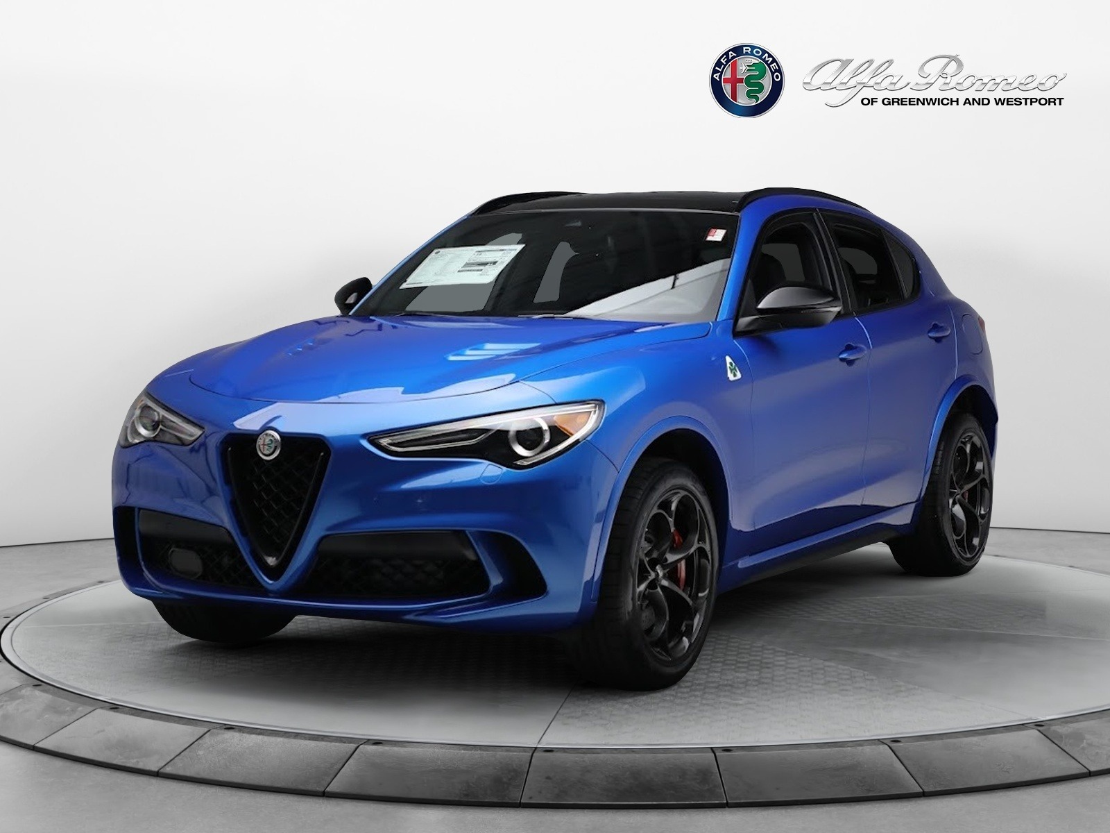 New 2023 Alfa Romeo Stelvio Quadrifoglio for sale $79,900 at McLaren Greenwich in Greenwich CT 06830 1