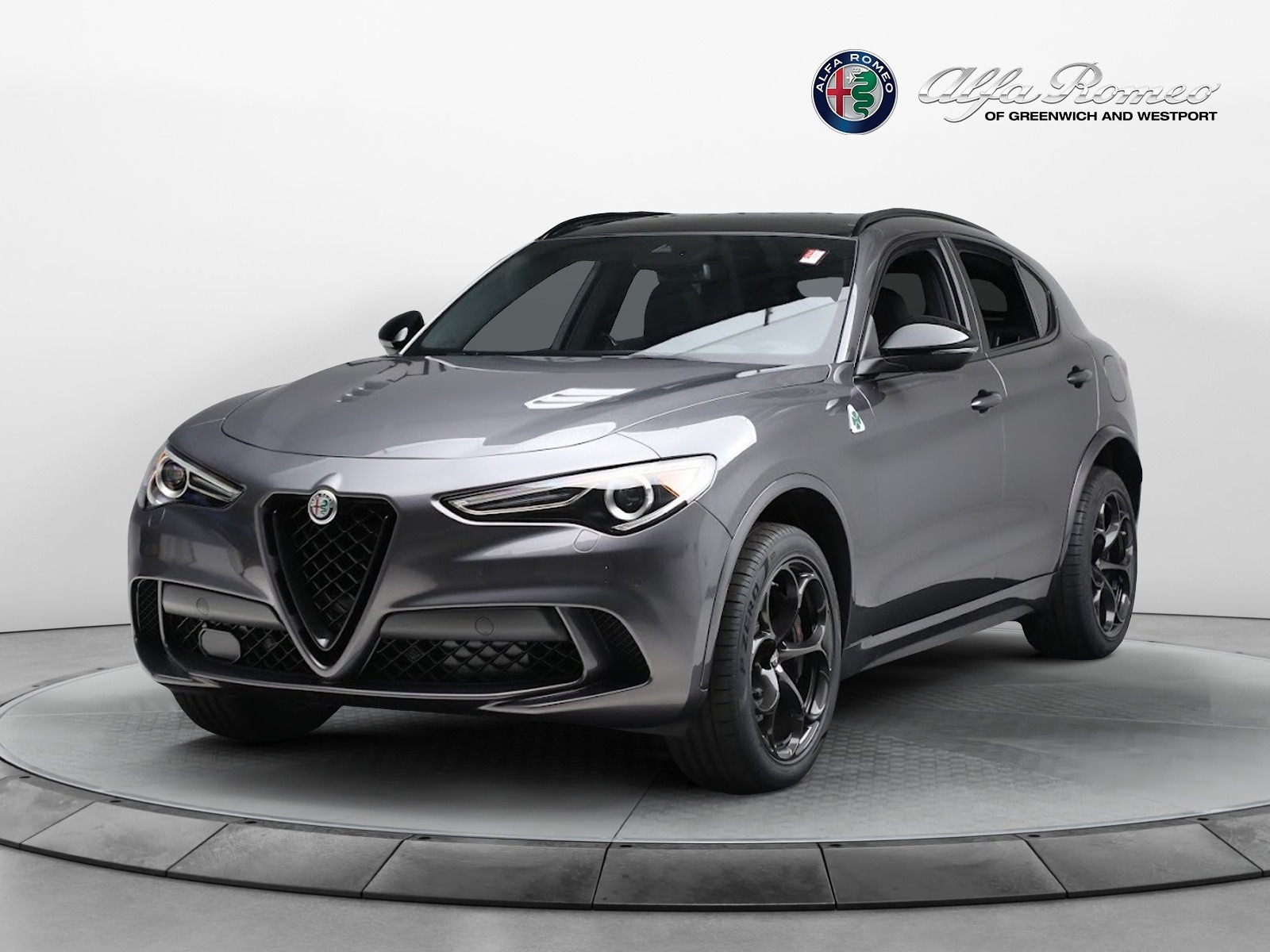 New 2023 Alfa Romeo Stelvio Quadrifoglio for sale $79,900 at McLaren Greenwich in Greenwich CT 06830 1