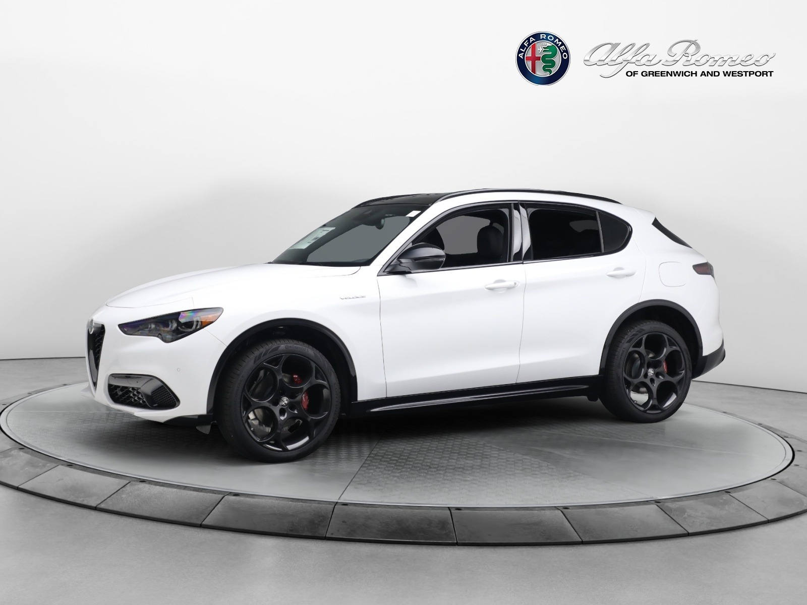 New 2024 Alfa Romeo Stelvio Veloce for sale $57,795 at McLaren Greenwich in Greenwich CT 06830 1