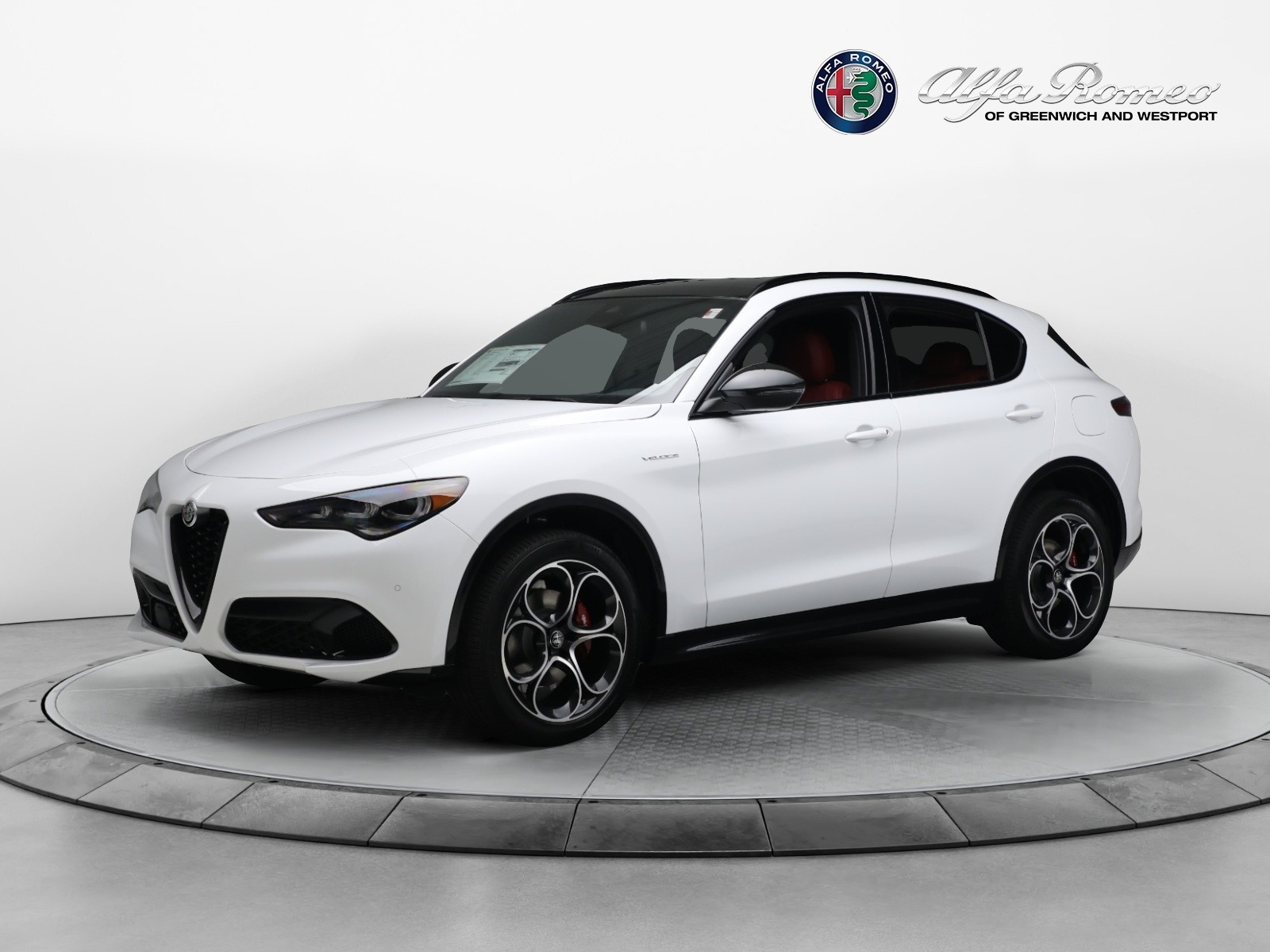 New 2024 Alfa Romeo Stelvio Veloce for sale $57,395 at McLaren Greenwich in Greenwich CT 06830 1