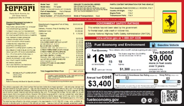 Used 2023 Ferrari F8 Spider for sale Sold at McLaren Greenwich in Greenwich CT 06830 2