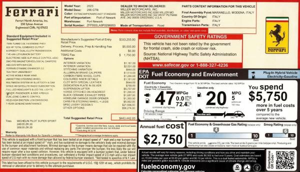 Used 2023 Ferrari 296 GTB for sale $319,900 at McLaren Greenwich in Greenwich CT 06830 2