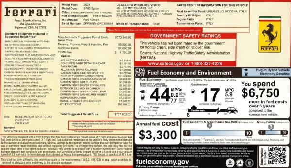 Used 2024 Ferrari SF90 Spider for sale $569,900 at McLaren Greenwich in Greenwich CT 06830 2