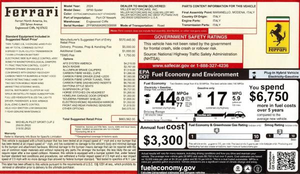 Used 2024 Ferrari SF90 Spider for sale $575,900 at McLaren Greenwich in Greenwich CT 06830 2