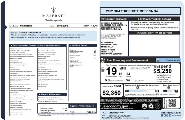 2022 Maserati Quattroporte