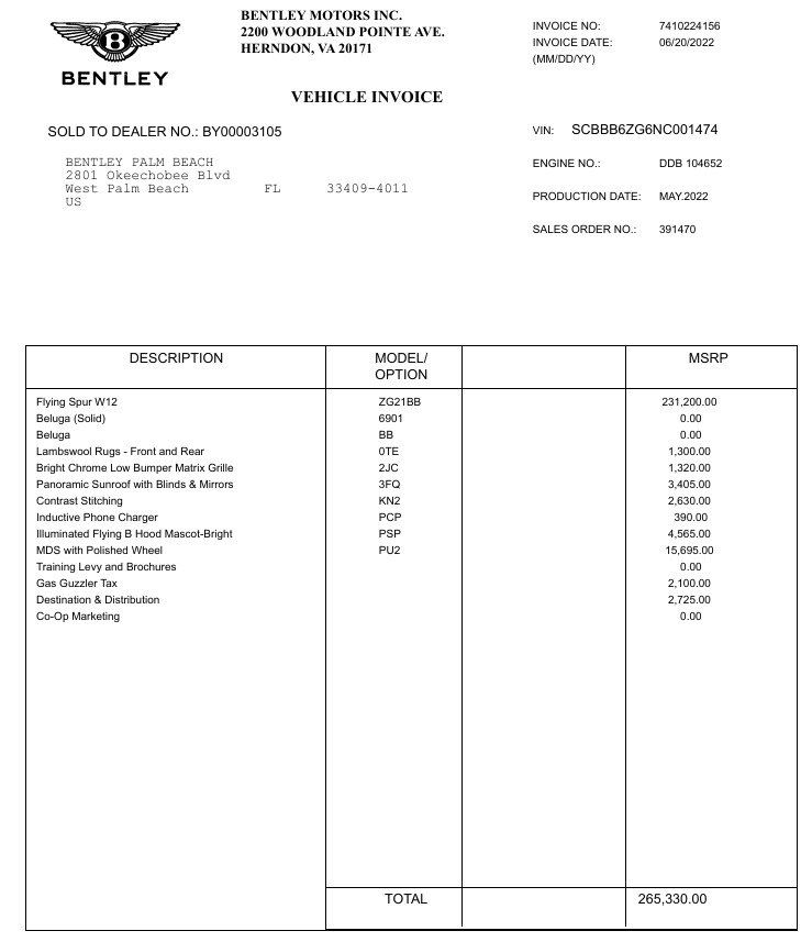 Used 2022 Bentley Flying Spur W12 for sale Call for price at McLaren Greenwich in Greenwich CT 06830 1