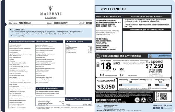 2023 Maserati Levante